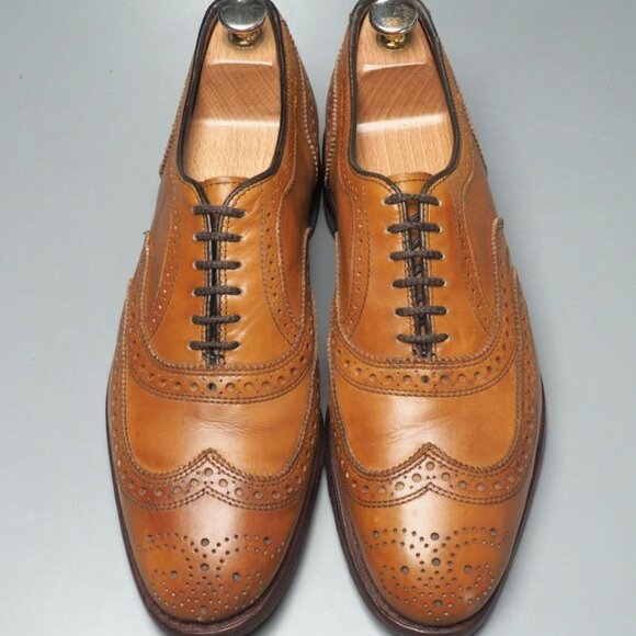 Allen Edmonds McAllister Full-Brogue Oxford Shoes – Size 8D – Brown (Walnut) - Picture 2 of 10
